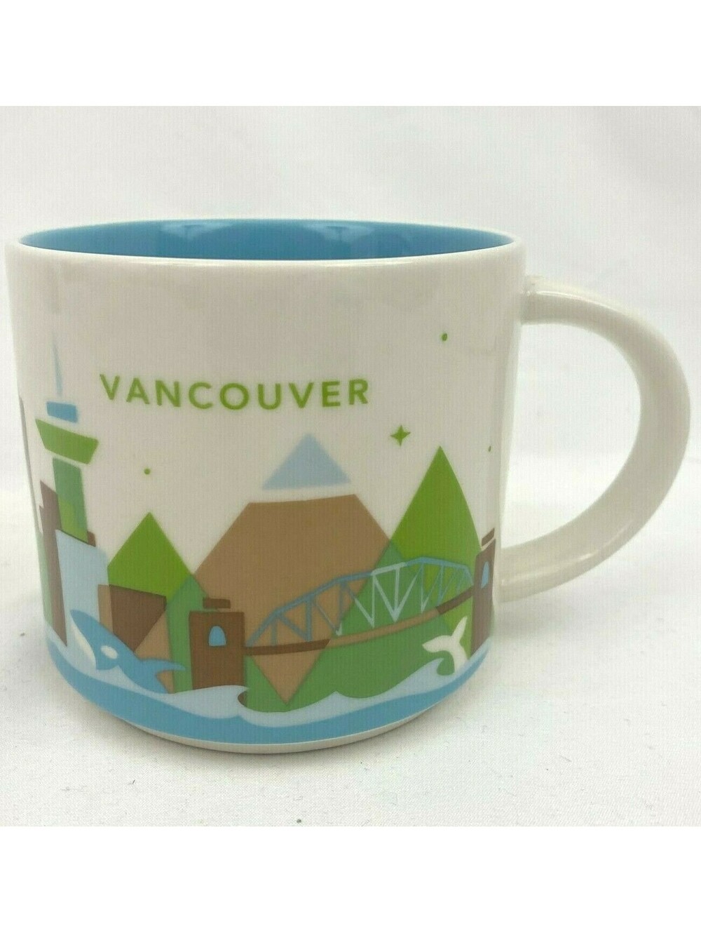 Starbucks Coffee Vancouver BC Canada 2014 You Are Here YAH Coffee Mug 14 oz